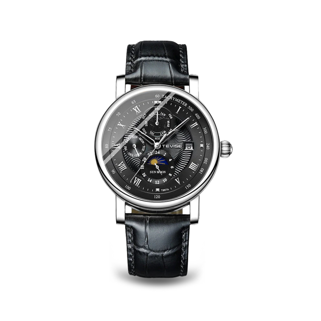 Automatic Mechanical Luxury Leather Watch
