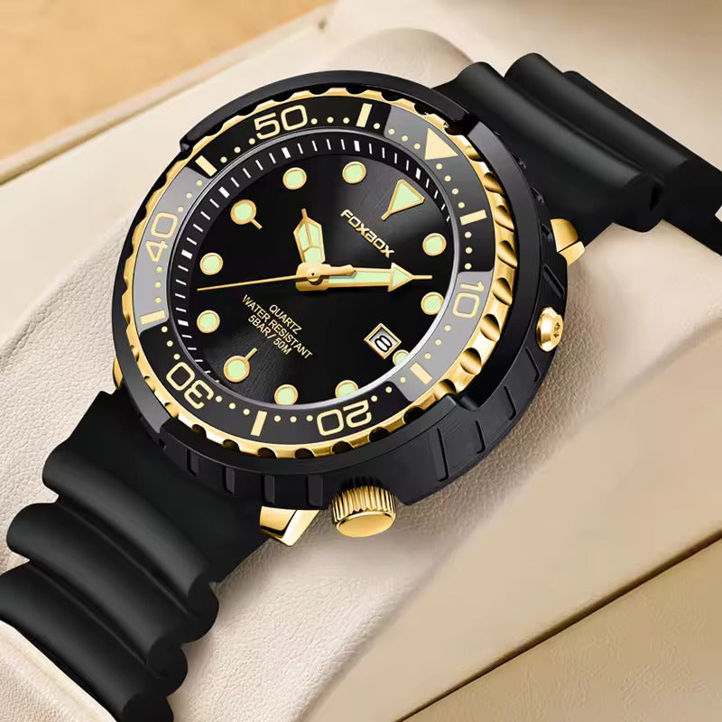 Fashion Silicone Strap Chronograph Sports Watch