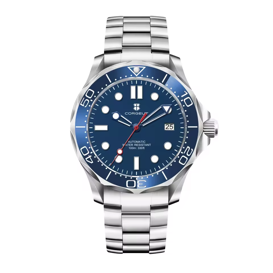 Casual Versatile Silver Mechanical Watch