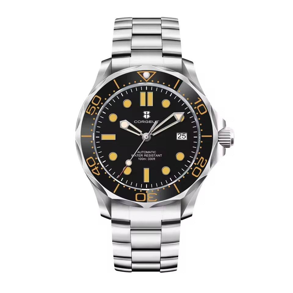 Casual Versatile Silver Mechanical Watch