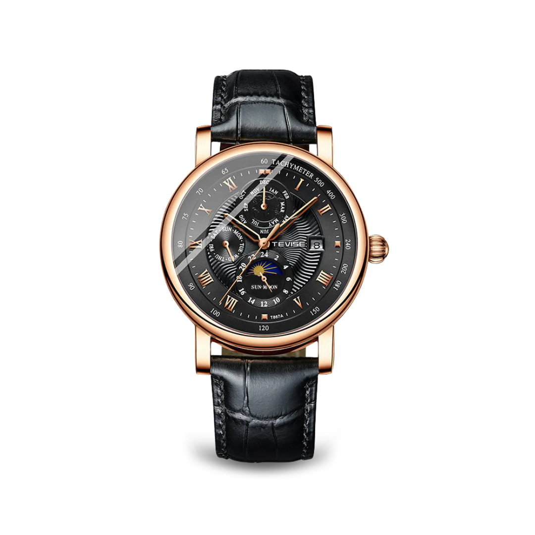 Automatic Mechanical Luxury Leather Watch