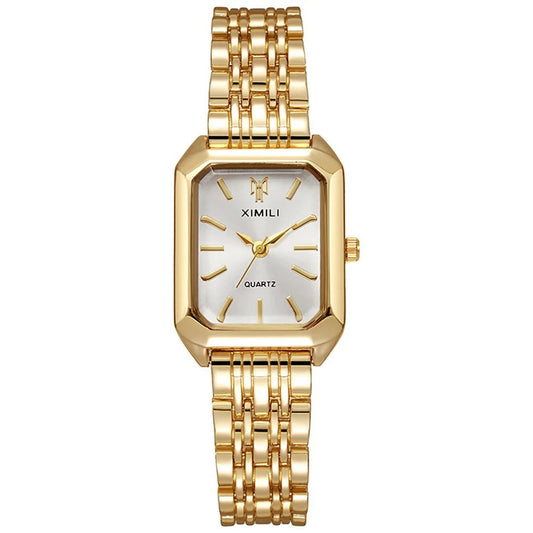 Classic Gold Square Quartz Watch
