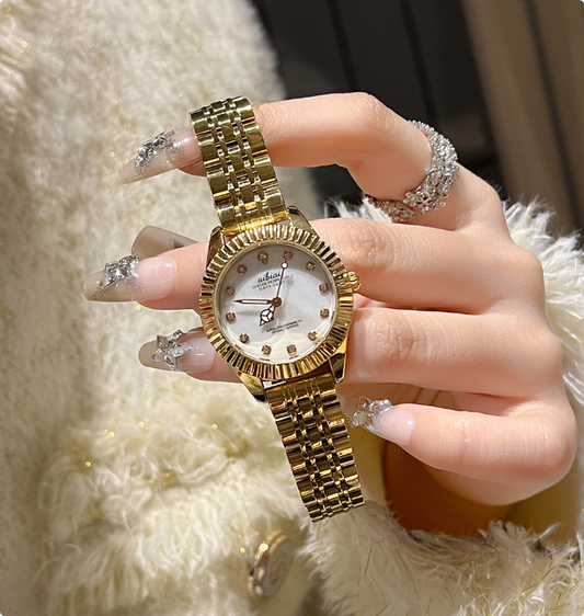 Classic Crystal Luxurious Watch